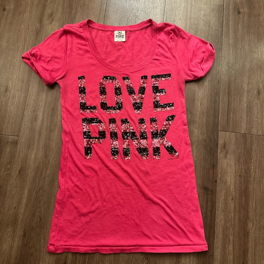 PINK Victoria's Secret Fuchsia Tee